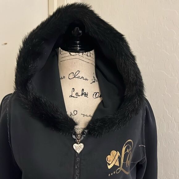 Lost Skate Faux Fur Zipper Closure Pockets Hoodie Sweatshirt Casual - Picture 4 of 11